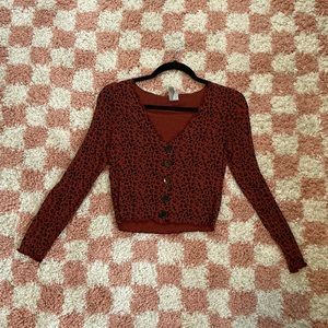 Cheetah Crop Blouse